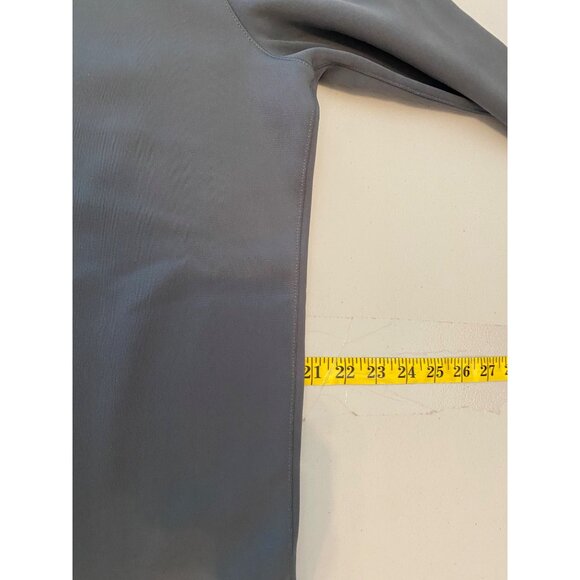 Nike Golf Dri-FIT Shirt Top Long Sleeve Pullover Gray Quarter Zip Medium - Picture 8 of 9